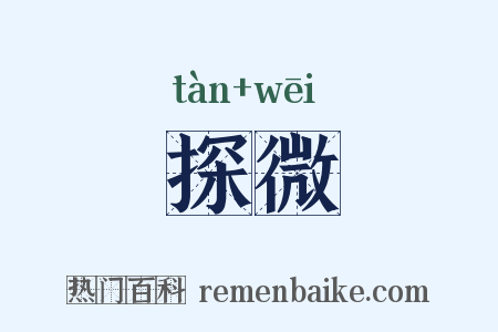 探微是什么意思的图片